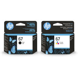 HP HP 67 Combo OEM ENVY 6052 All In One HP 67 3YP29AN Original Black and Tri color Ink Cartridge Combo