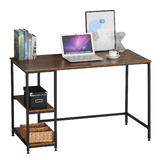 Moustache MOFW DNZ1206077T Writing Desks Shelves Industrial Reversible Computer Desk with 2 Shelves Strengthened Frame Mousta