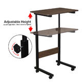 Moustache MOFW WG 1010 Writing Desks Shelves Adjustable Mobile Workstation Laptop Desk for Bedside Couch Moustache