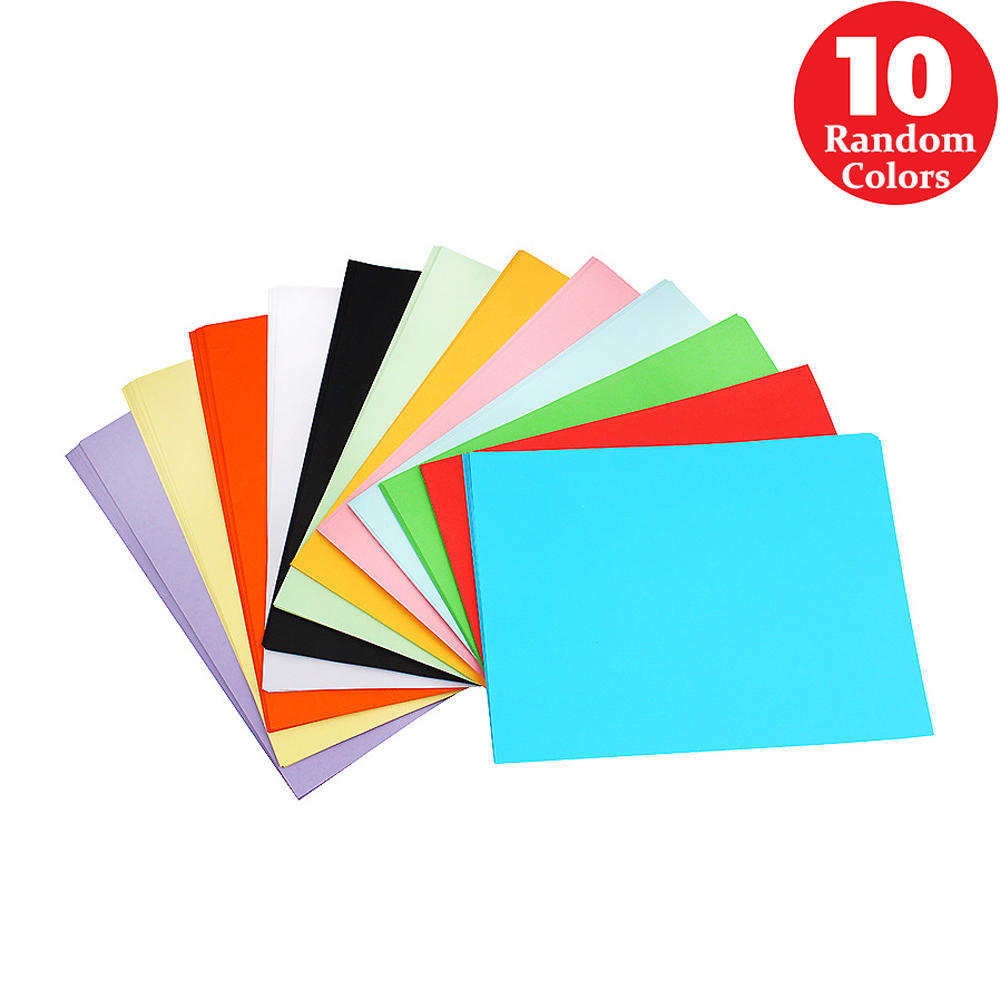 Construction Paper, 81/4" x 113/4", 10 Assorted Colors, 100 Sheets