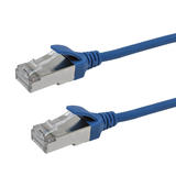 Other Brands Cab CAT9UTS bl All Cat8 Network Ethernet Cable Cat8 FFTP Ultra Thin Molded Patch Cable 40G 30AWG Riser CMR Blue