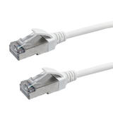 Other Brands Cab CAT10UTS wh All Cat8 Network Ethernet Cable Cat8 FFTP Ultra Thin Molded Patch Cable 40G 30AWG Riser CMR Whit