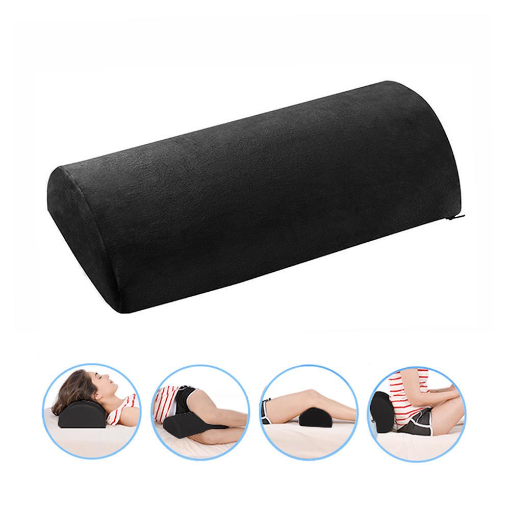 Memory Foam Half Moon Bolster Pillow, Relieve Pressure, back and power
