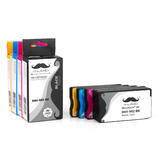 Moustache HP 962 Combo OfficeJet Pro 9010 Remanufactured HP 962 Ink Cartridge Combo BK C M Y Moustache