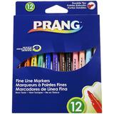 PRANG 325 80714 ART MARKERS PENS Prang Fine Line Markers Washable Set of 12 Markers Assorted Colors