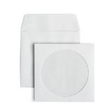 Supremex 430 0019876 Storage Accessories Supremex CD DVD Window Envelopes White Paper Sleeves Clear Window