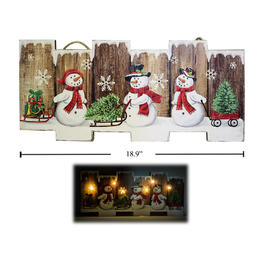 Other Brands LVC 67594 Christmas Party Supplies Deco N Christmas Light Up 18 9 Snowman LED Wall Decor
