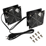 Other Brands RM 615 Wall Mount Bracket Cabinet Shelves Fan Kit for RM 500 Series Wall Mount Cabinets Low Decibel 28dBa 55 CFM