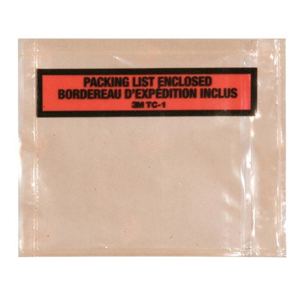 3M SelfAdhesive Packing List Envelopes, 41/2 x 51/2", 1000pcs / Box