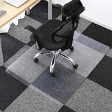 Other Brands MO RE WS Chair Accessories Translucent Chair Mat with Cleats for Carpet Rectangle PVC Moustache