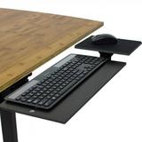 Cab KT1 B Stand Desk Ergonomic Accessories Under Desk Stand Up Keyboard Tray with Negative Tilt Black
