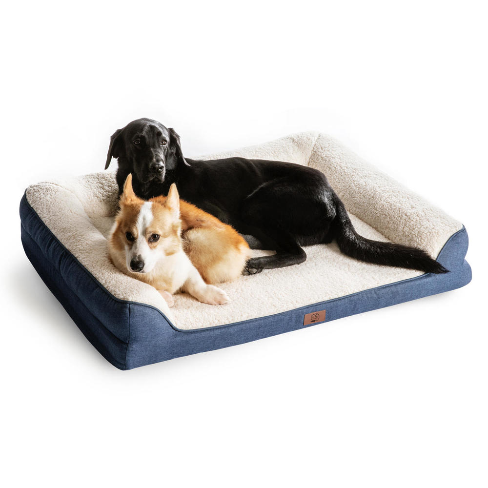 CanapéLit Orthopédique Mousse Mémoire Forme Chiens&Chats avec Housse