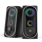 HP Cab DHE 6001 Speakers Subwoofer HP 2 0 Stereo Gaming Speaker with RGB Backlight 3 5 mm jack for audio