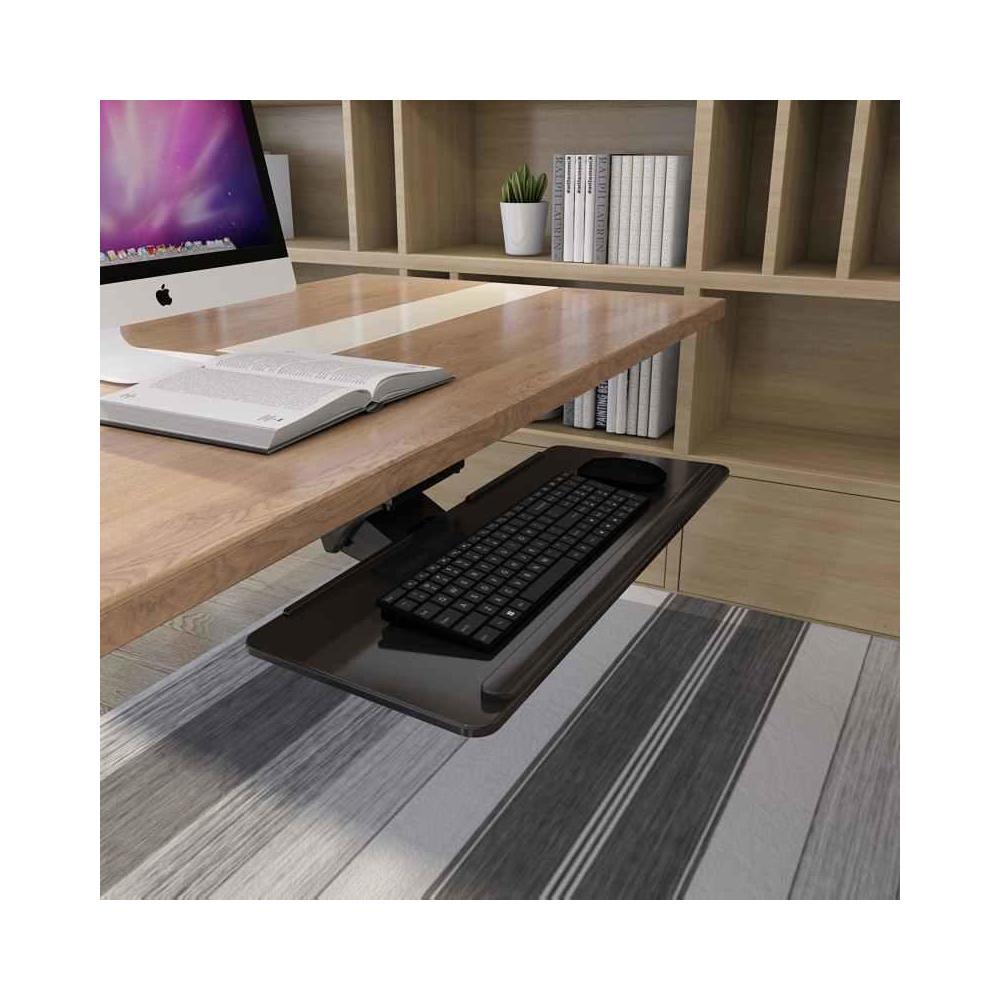 Adjustable Computer Keyboard & Mouse Platform Tray Deluxe Under Table ...