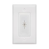 PrimeCables PC WP HJ8901 HDMI Wall Plates Split Type TV Flexible Plate Pass Through Insert for Media Cables white PrimeCables