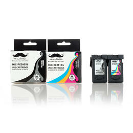 Moustache Canon PG 260XL CL 261XL Combo PIXMA TS5320 Remanufactured Canon PG 260XL CL 261XL Black and Color Ink Cartridge Com