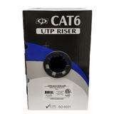 No Brand Cab C6E400 all Cat6 6a Network Ethernet Cable 4 Pair Cat6 Solid U UTP 550MHz 23AWG CMR Riser Bulk Cable