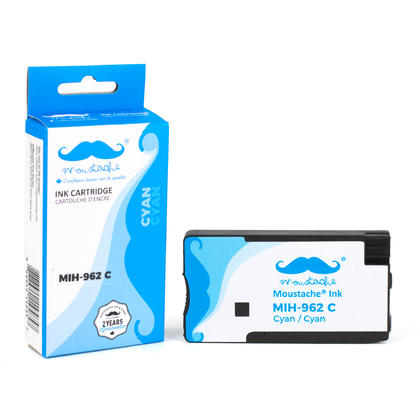 Remanufactured HP 962 3HZ96AN#140 Cyan Ink Cartridge - Moustache®