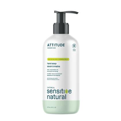 Sensitive natural Hand Soap for Dry, Itchy & Sensitive Skin, 473 mL - ATTITUDE