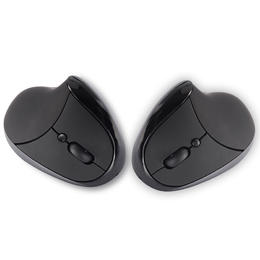 Other Brands S8 LD Mice Compact 2 4G Wireless Vertical Mouse Rechargeable Black