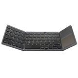 Other Brands BT03 Keyboards Slim Foldable Bluetooth Keyboard with Touchpad Black