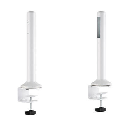 Desk mounting pole for Slatwall panel -matte white-PrimeCables®