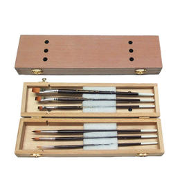 Other Brands NB 805 107A Painting Accessories Oil Watercolor Brush Box For Long handle Brushes 3 1 2 x14 1 4 x1 1 2