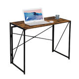 Moustache MOFW CD 18142 Writing Desks Shelves Industrial Folding Computer Desk Moustache