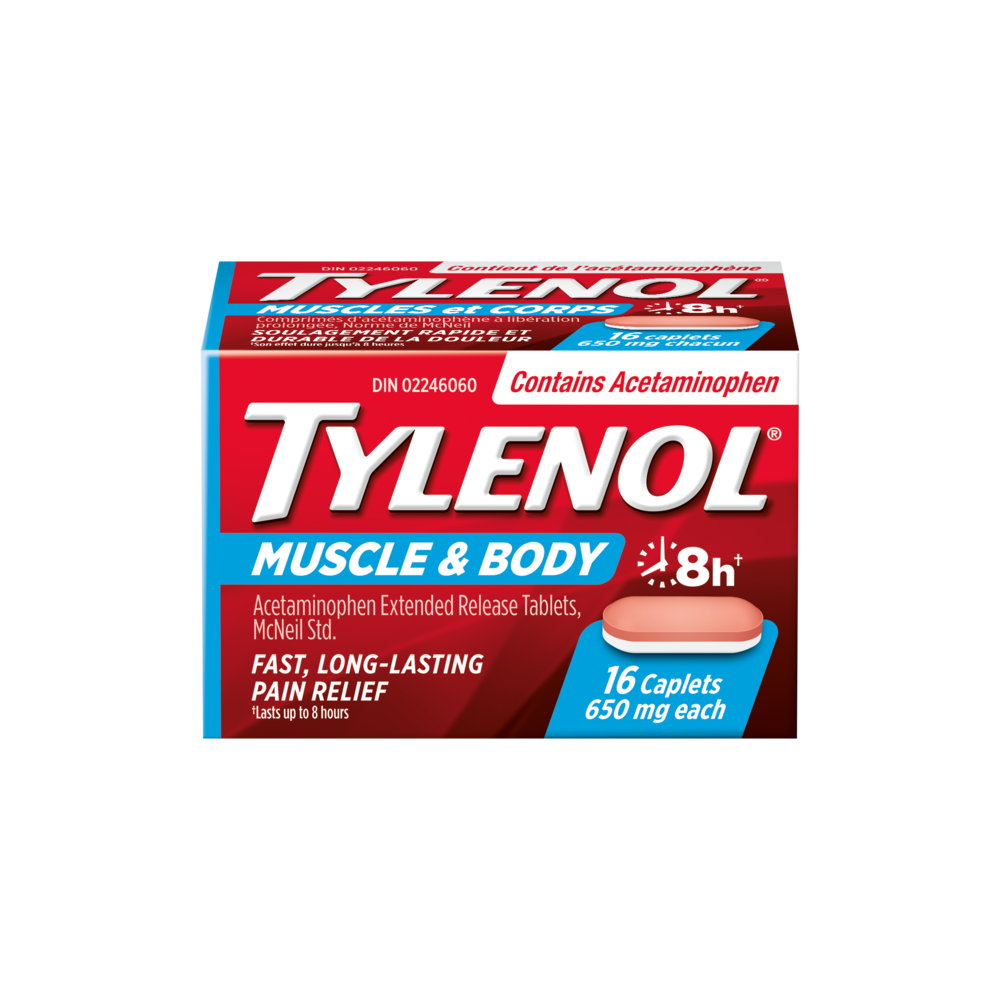 Tylenol Muscle & Body Caplets Acetaminophen Extended Release Tablets