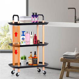 SortWise SW MHJ 051 Shelving Units Storage Racks 3 Tier Kitchen Mesh Wire Rolling Cart Multifunction Utility Kitchen Storage 