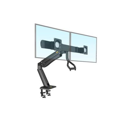 NB Support de moniteur à double bras avec levier pour 24"-32" grandes écrans