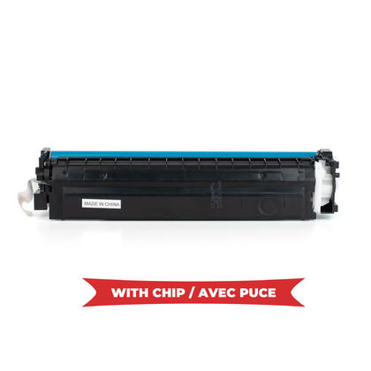 Compatible HP 206X W2111X Cyan Toner Cartridge High Yield - With Chip - Economical Box