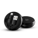PrimeCables Cab RE002 USB C Type C Cables 2 in 1 Round Retractable Type C or Micro USB to USB Cable