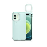 9f646 BlackBox LVB BKB012WH Cell Phone Case Screen Protector Selfie LED Ring Light Phone Case with 3 Lighting Modes for iPhon