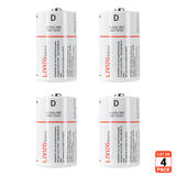 LIVINGbasics LVB D CELL Battery Charger 1 5V D Alkaline Batteries Complies with EU Battery Directive 4pcs pack LIVINGbasics