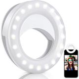 PC S20RGB Gaming Accessories Rechargeable Portable Clip on Selfie Ring Light With 16 RGB Colors 40 LED