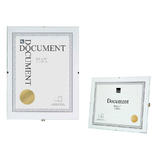 LVC PH30409 4 Photo Frames 8 5 x 11 CLIP DOCUMENT FRAME CLEAR Easy Slide in Setup