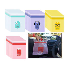 BlackBox LVB BKB 068GY Bags Clips Water proof Disposable Multicolor Car Trash Bag with Self adhesive 30pcs pack