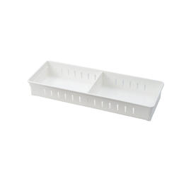 Moustache MOS A 2191A Drawer Organizers Plastic 3 Compartment Drawer organizer White Moustache