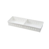 Moustache MOS A 2191A Drawer Organizers Plastic 3 Compartment Drawer organizer White Moustache