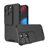PrimeCables PC SC IP13P Phone Case Hard PC and TPU Phone Case with Sliding Camera Protection for iPhone 13 Pro PrimeCables