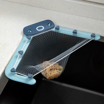 Triangle Drainage Rack Kitchen Sink Strainer Corner Filter Net Hanging Net For Kitchen