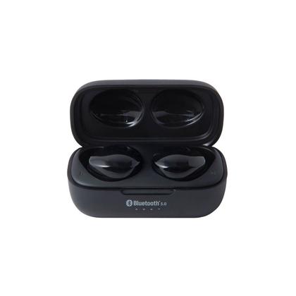 Monoprice True Wireless Earphones Bluetooth 5, IPX4, Sweatproof, 6 Hour Playtime, Charging Case
