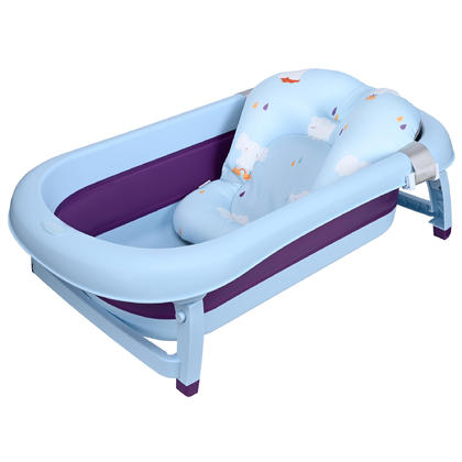 Baignoire bébé pliable bassin de douche pour bébé antidérapant avec coussin bébé - LIVINGbasics®