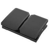 Moustache MOS F6064 Chair Accessories Ergonomic Adjustable Office Footrest with 2 Separate Foot Panels Black Moustache