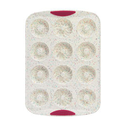Trudeau LVTH TRU 5120071 Cooking Utensil 12ct Donut pan Confetti Fuchsia Multi Trudeau