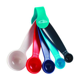 Trudeau LVTH TRU 5117121 Kitchen Utensils Gadgets Maison Assorted Colors Set of 5 Measuring Spoons Trudeau