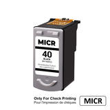 No Brand Canon PG 40 MICR Fax JX200 Canon PG 40 MICR Remanufactured Black Ink Cartridge