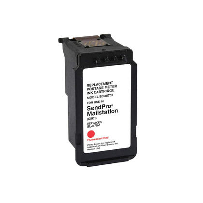 Pitney Bowes SL-870-1 Remanufactured Red Ink Cartridge for SendPro® Mailstation