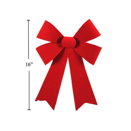 S.Secrets Red Velvet Bow, 18"x12"
